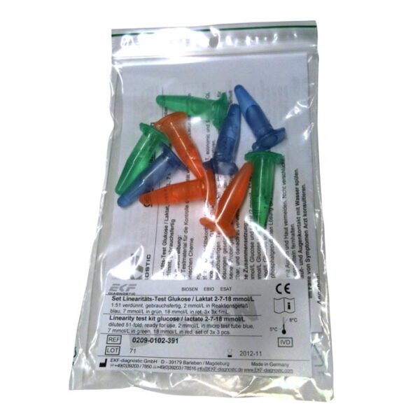 EKF Diagnostics Biosen Linearity Test Glucose/Lactate Tubes