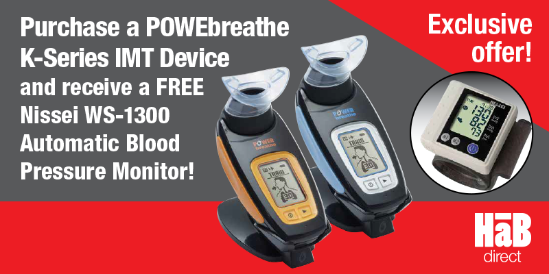 Exclusive offer- Purchase a POWERbreathe K-Series Device and get free Nissei WS-1300 Blood Pressure Monitor