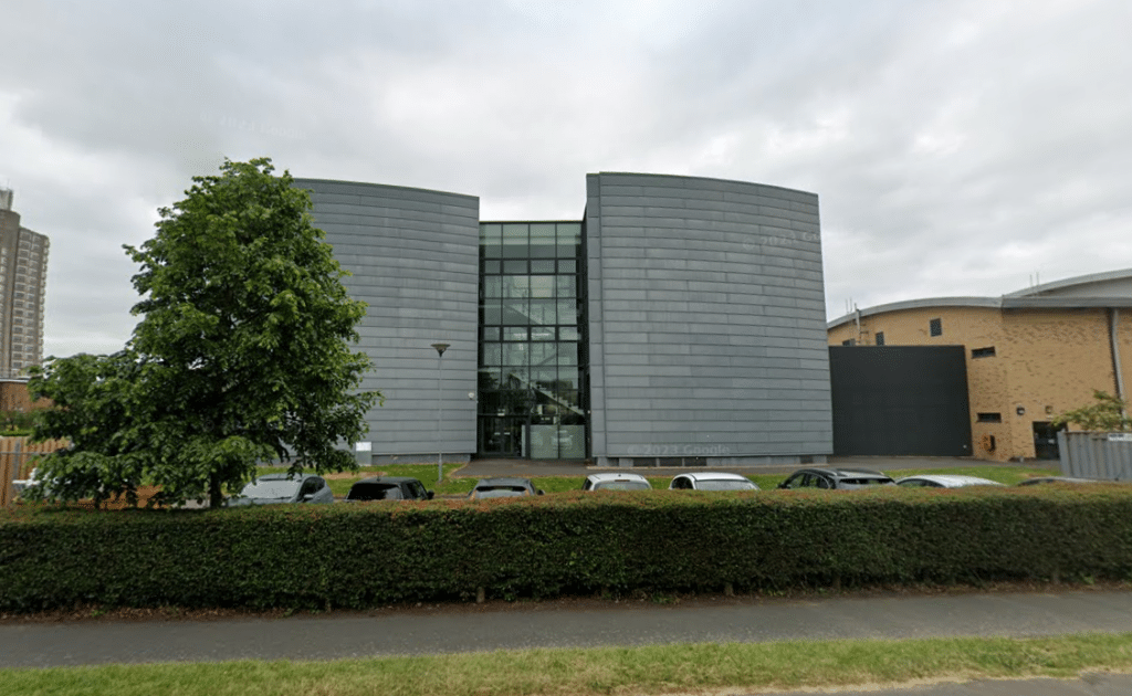 Front of the building of Clyde Williams Building, Loughborough University