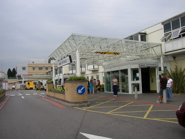 Frimley Park Hospital Entrance. Source: WikiCommons