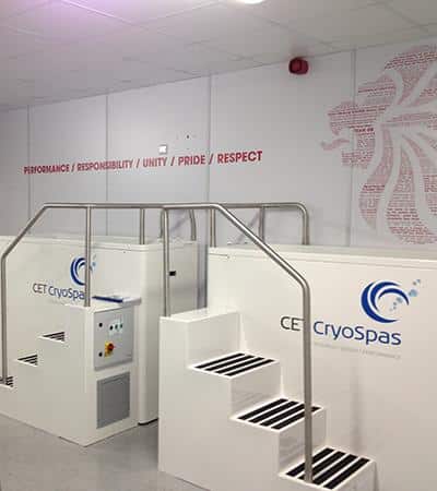 CET CryoSpas used by Team GB