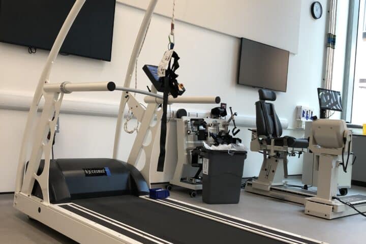 h/p/cosmos Pulsar 3P cardiopulmonary exercise testing treadmill.